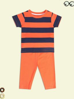 MINI KLUB - Boys Orange T-Shirt and Trousers (Set of 2)