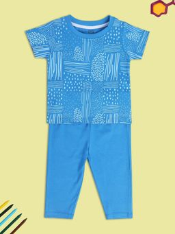 MINI KLUB - Boys Blue T-Shirt and Trousers (Set of 2)