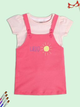 MINI KLUB - Girls Pink Pinafore and Top (Set of 2)