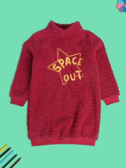 MINI KLUB - Kids Girls Maroon Dress