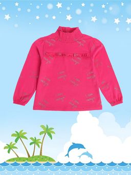 MINI KLUB - Kids Girls Pink Knit Top