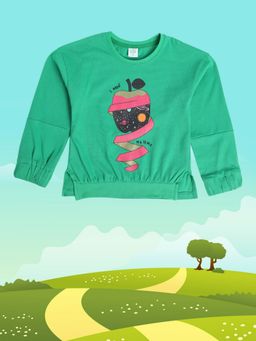 MINI KLUB - Kids Girls Green Knit Top