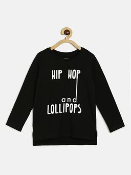 MINI KLUB - Kids Girls Black Knit Top