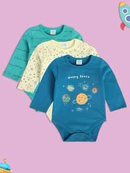 MINI KLUB - Boys Multi-Color Bodysuits (Pack of 3)