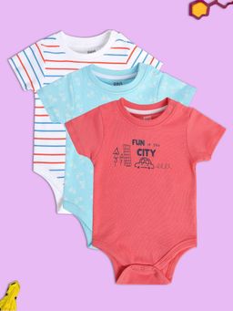 MINI KLUB - Boys Multi-Color Bodysuits (Pack of 3)