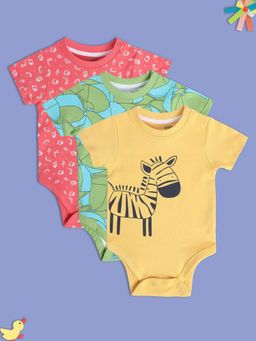 MINI KLUB - Boys Multi-Color Bodysuits (Pack of 3)