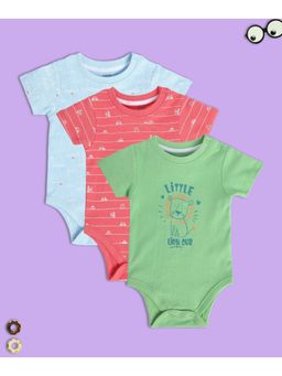 MINI KLUB - Boys Multi-Color Bodysuits (Pack of 3)