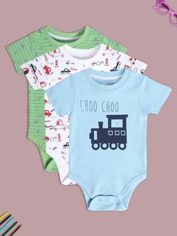 MINI KLUB - Boys Multi-Color Bodysuits (Pack of 3)