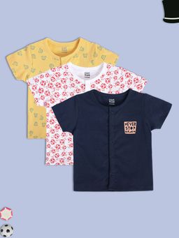 MINI KLUB - Boys Multi-Color T-Shirt (Pack of 3)