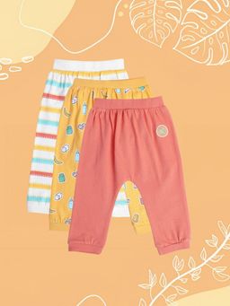 MINI KLUB - Boys Multi-Color Knit Joggers (Pack of 3)