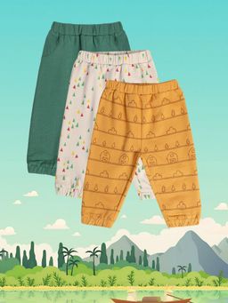 MINI KLUB - Boys Multi-Color Knit Joggers (Pack of 3)