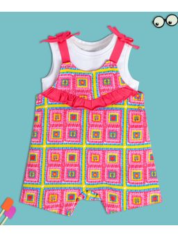 MINI KLUB - Girls Pink Dungaree (Set of 2)