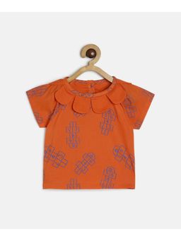 MINI KLUB - Girls Orange Woven Top