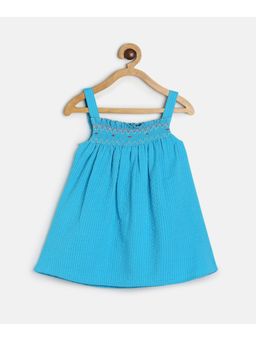 MINI KLUB - Kids Girls Blue Woven Top