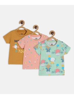 MINI KLUB - Boys Multi Colored T-Shirts (Pack of 3)