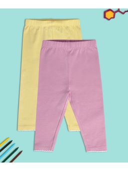 MINI KLUB - Girls Multi Leggings (Pack of 2)