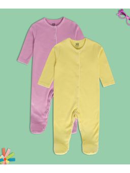 MINI KLUB - Girls Multi Rompers (Pack of 2)