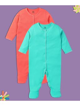 MINI KLUB - Girls Multi Rompers (Pack of 2)