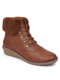 VALIOSAA - Solid Tan Casual Boots