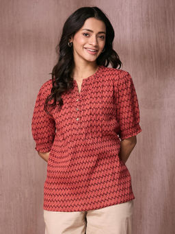 Fabindia - Coral Printed Top