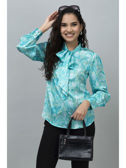 PURYS - Blue Paisley Top