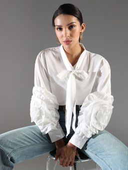SHOWOFFFF - White Solid Top