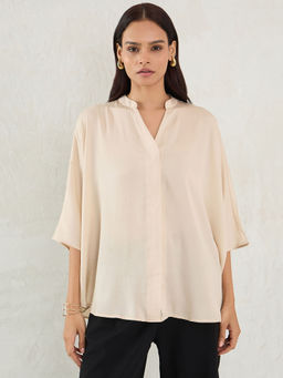 Femmella - Beige Solid Top