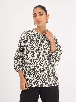 SALT Attire - White Printed Top