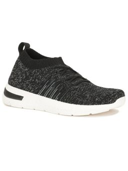 Bata - Textured Black Casual Shoes