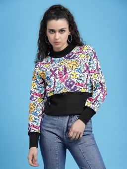 KASSUALLY - Multi Color Printed Sweatshirt