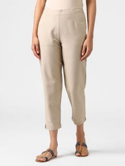 Fabindia - Cotton Firdaus Cropped Pant