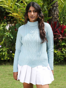 Campus Sutra - Womens Cable Knit Sweater