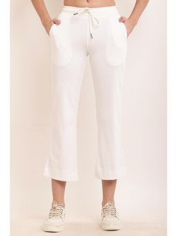 NOBARR - White Solid Trouser