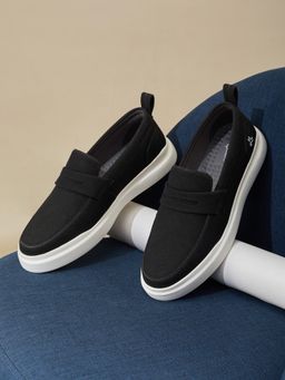 Campus - Elan-03 Black Men Loafers