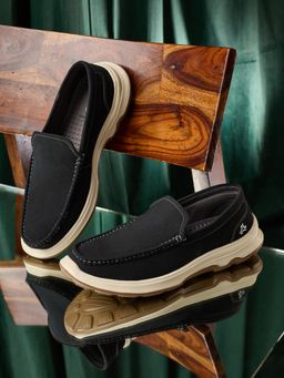 Campus - Elan-29 Black Men Loafers