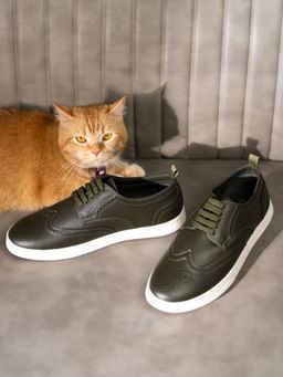 Campus - ELAN-27 Olive Men Sneakers