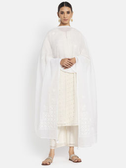 Fabindia - Cotton Silk Embroidered Dupatta
