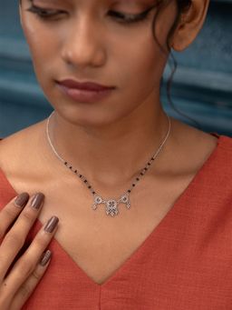 Shaya by CaratLane - 925 Silver Chakra Mangalsutra