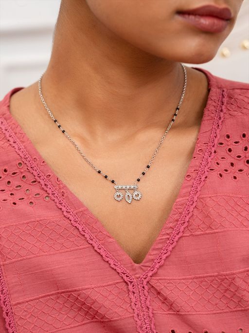 Shaya by CaratLane 925 Silver Shaya by CaratLane Zest Mangalsutra