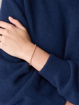 Fossil - Ellis Rose Gold Stone Brass Bracelet