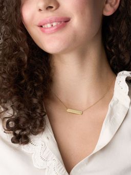 Fossil - Sadie Gold Stone Studded Stainless Steel Necklace