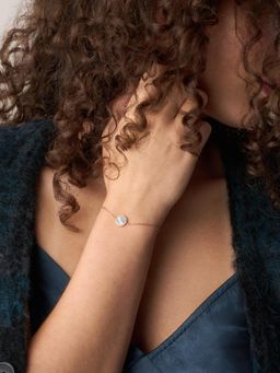 Fossil - Merrit Stone Studded Stainless Steel Bracelet