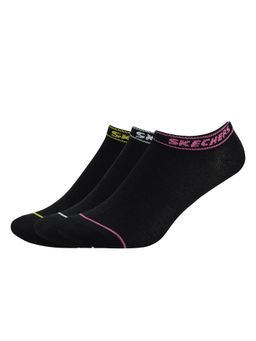 SKECHERS - Women Black Non Terry Low Cut Socks (Pack of 3)