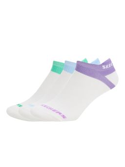 SKECHERS - Women Multi-Color Non Terry Low Cut Socks (Pack of 3)