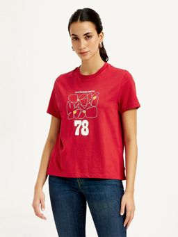 Levi's - Womens Graphic Print Crew Neck T-Shirt