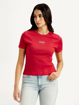 Levi's - Womens Solid Slim Fit T-Shirt