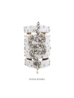 Label Pooja Rohra - Silver Snake Statement Cuff