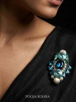 Label Pooja Rohra - Blue Manikya Brooch
