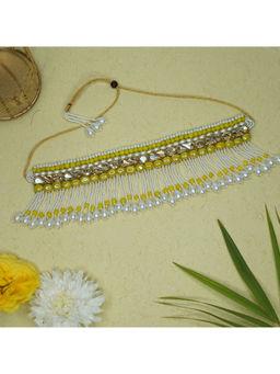 Label Pooja Rohra - Green Aahana Choker Necklace