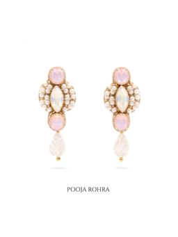 Label Pooja Rohra - Multicolor Aurelia Opal and Pearl Drop Earrings